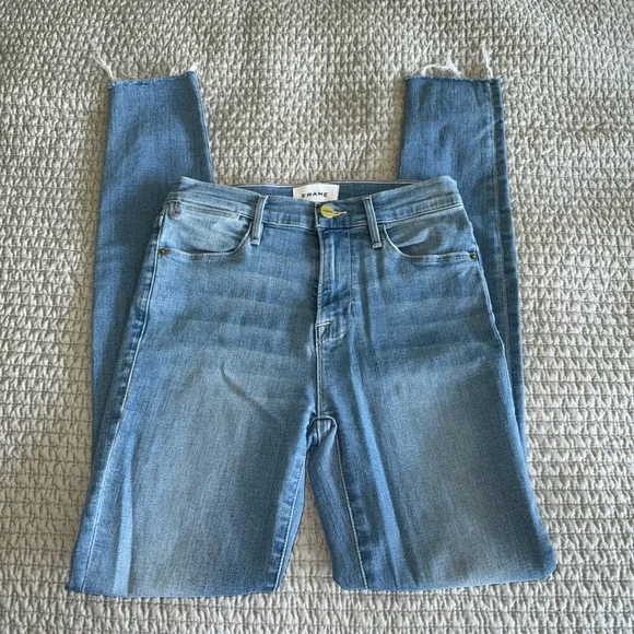 Frame Le High Light Blue Skinny Jean - Picture 4 of 6